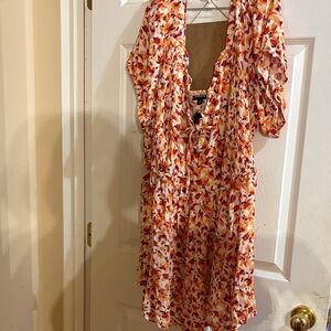 Torrid Multicolor Babydoll blouse